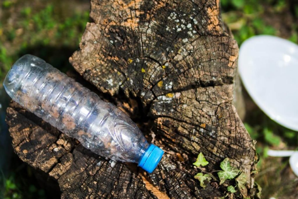 How many years does it take for a plastic bottle (PET) to